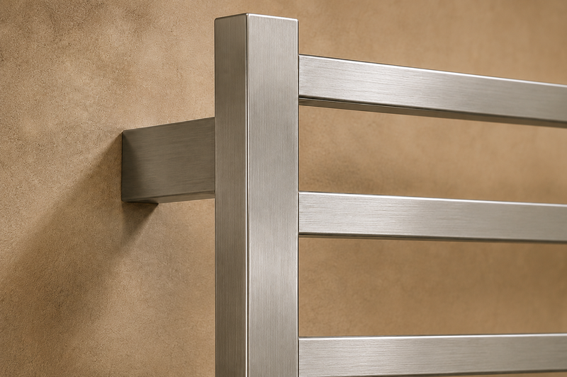 Toalheiro térmico Aiello Unique Slim em inox escovado