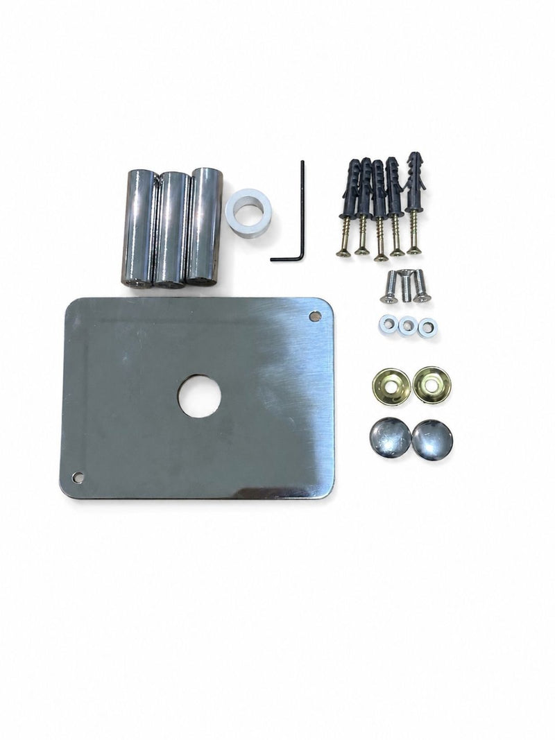 Kit Fio Oculto Cromado — componentes do kit (foto de produto)