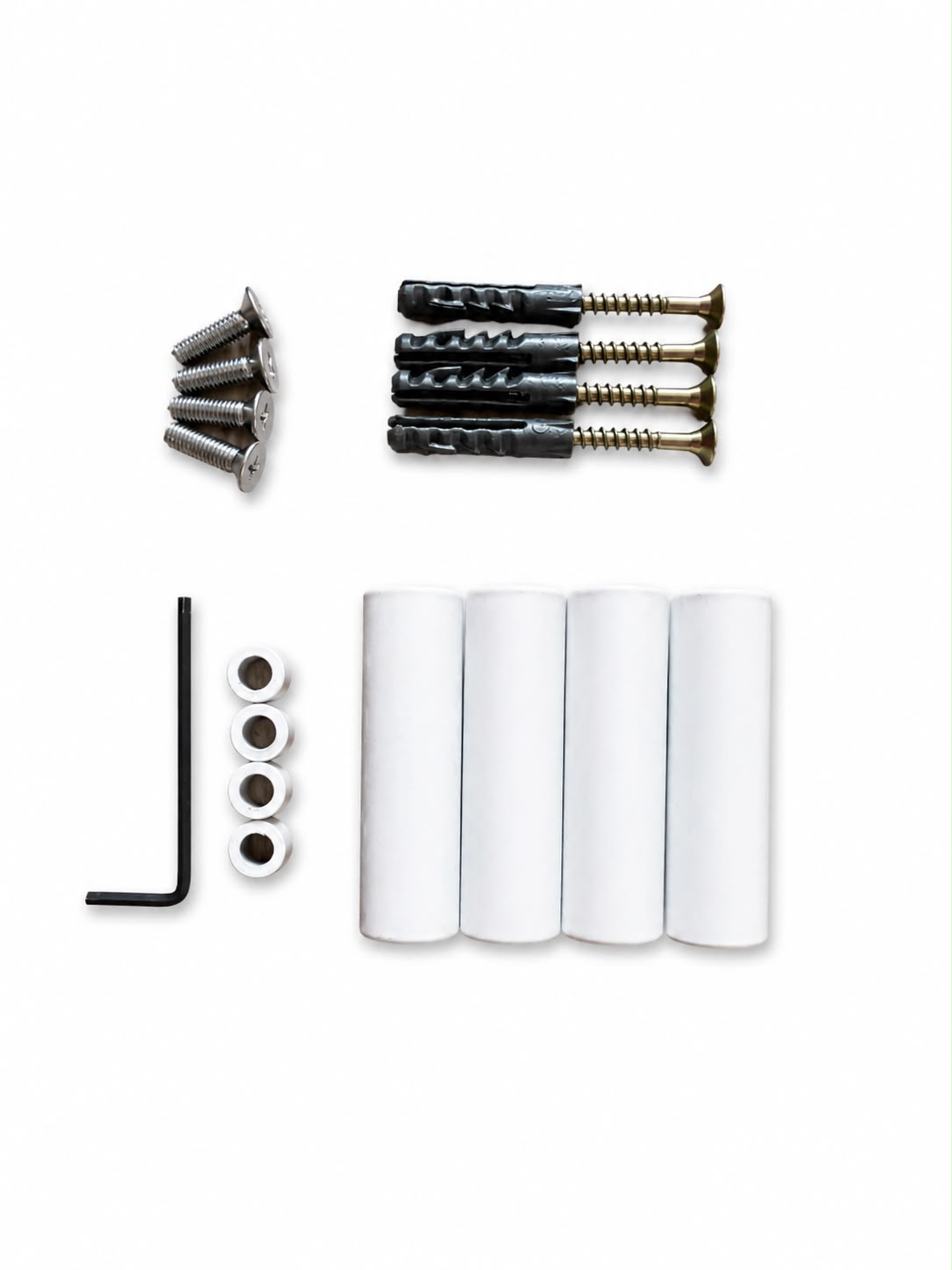 Kit Fio Aparente Branco — componentes do kit (foto de produto)