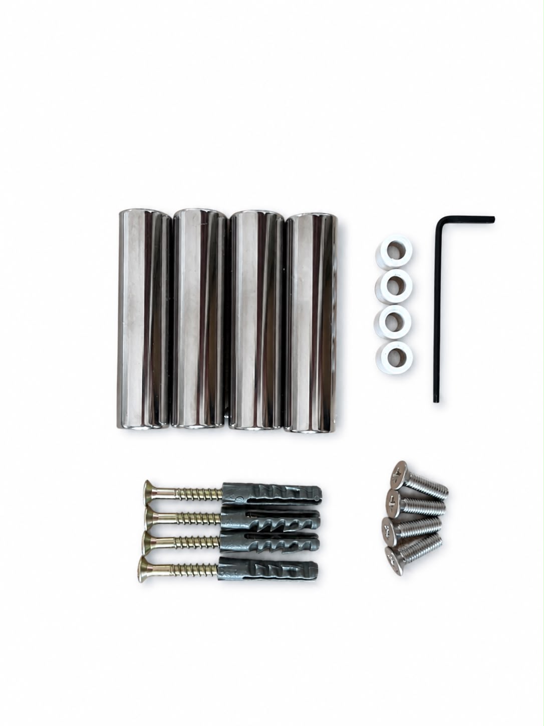 Kit Fio Aparente Cromado — componentes do kit (foto de produto)