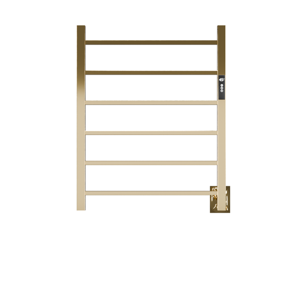Toalheiro Térmico Unique Slim Dourado Polido com timer fio oculto