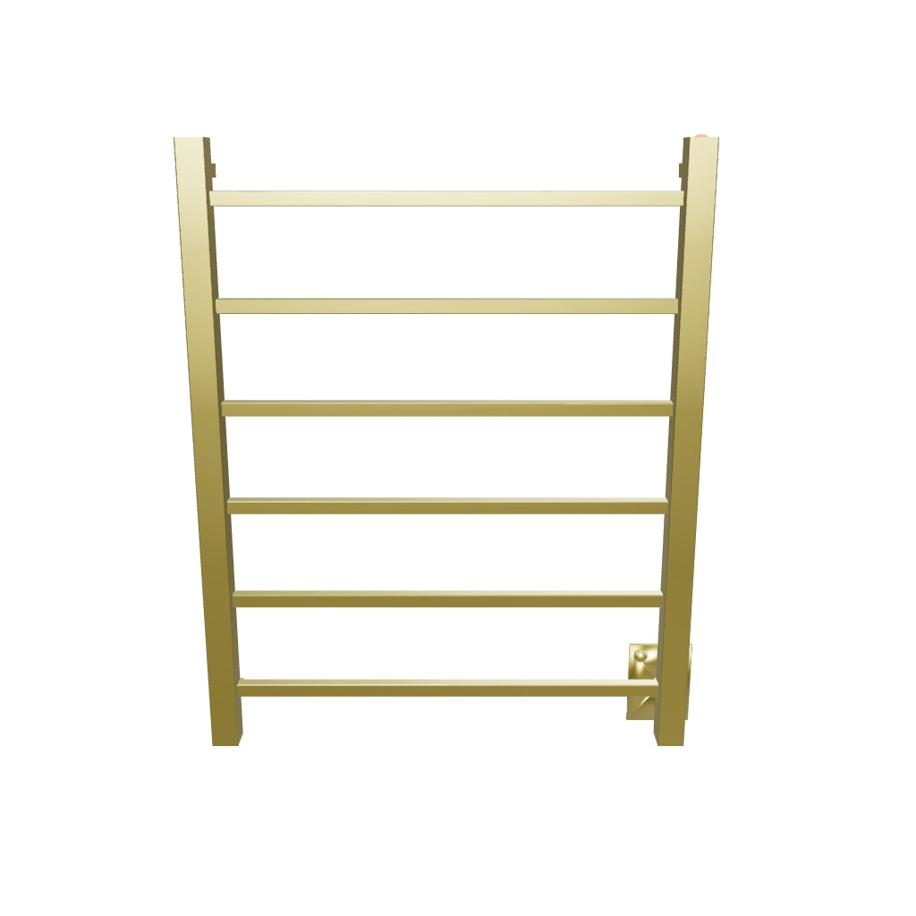 Toalheiro Térmico Unique Slim Gold Matte, fio oculto, com botão